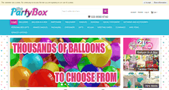 Desktop Screenshot of partyboxuk.com
