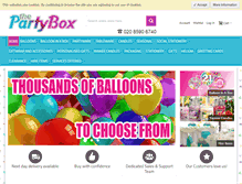 Tablet Screenshot of partyboxuk.com